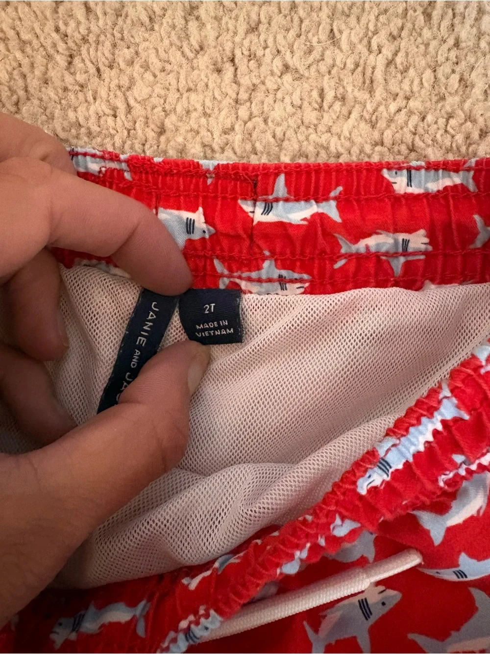 Janie and Jack bright red